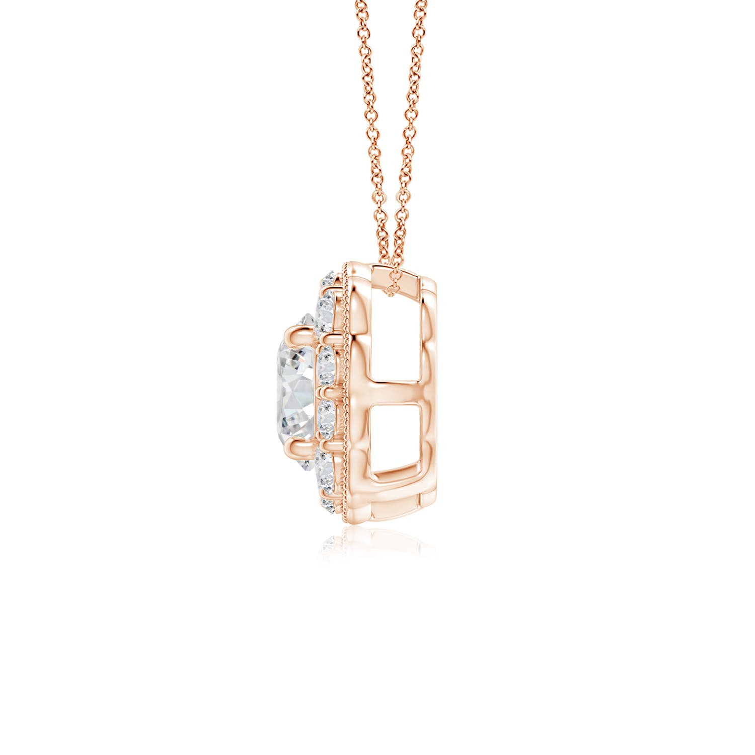 H, SI2 / 0.58 CT / 14 KT Rose Gold