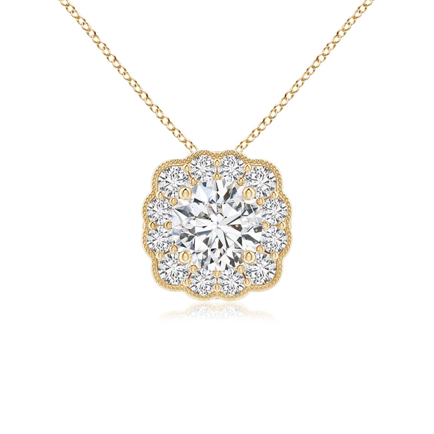 H, SI2 / 0.58 CT / 14 KT Yellow Gold