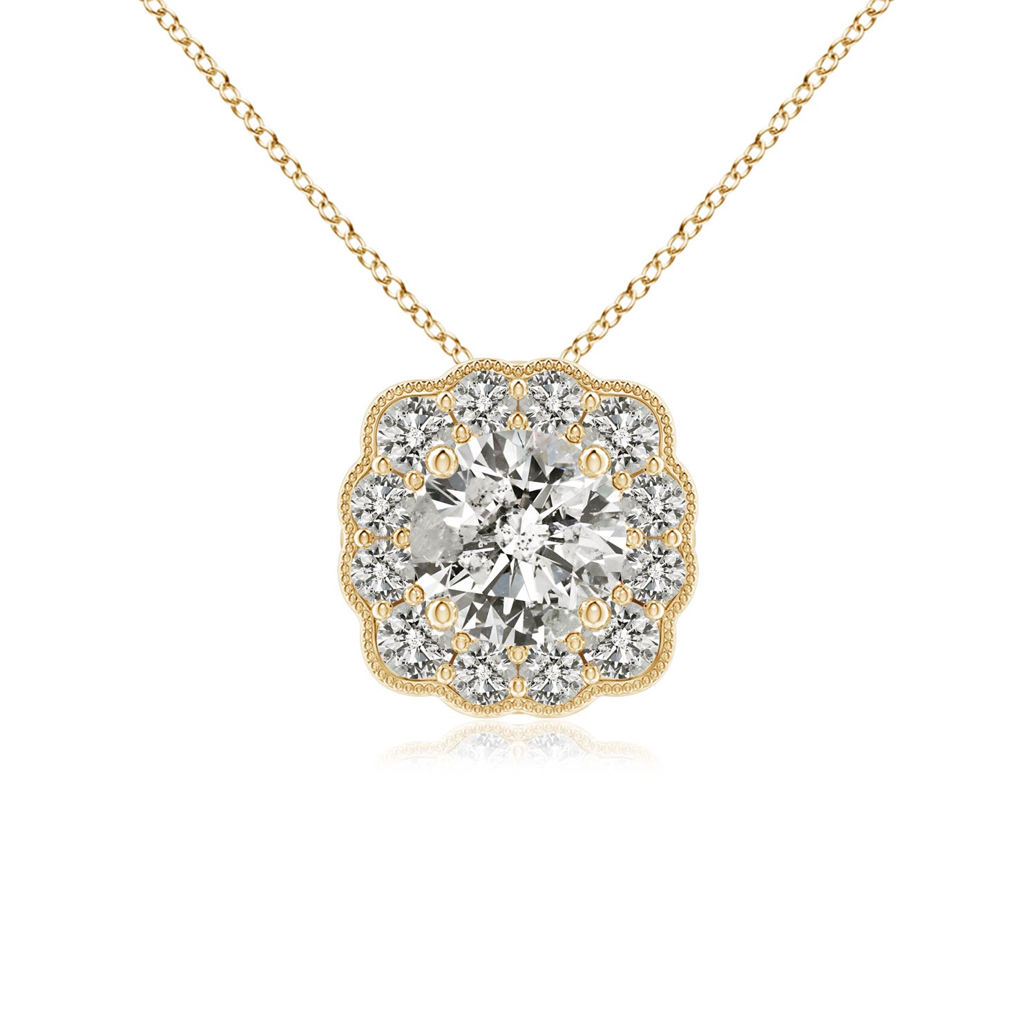 K, I3 / 0.58 CT / 14 KT Yellow Gold