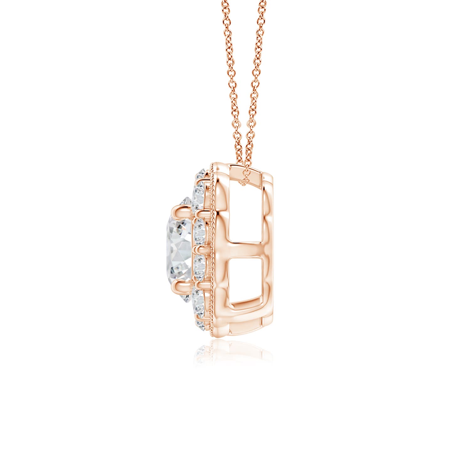 H, SI2 / 0.77 CT / 14 KT Rose Gold