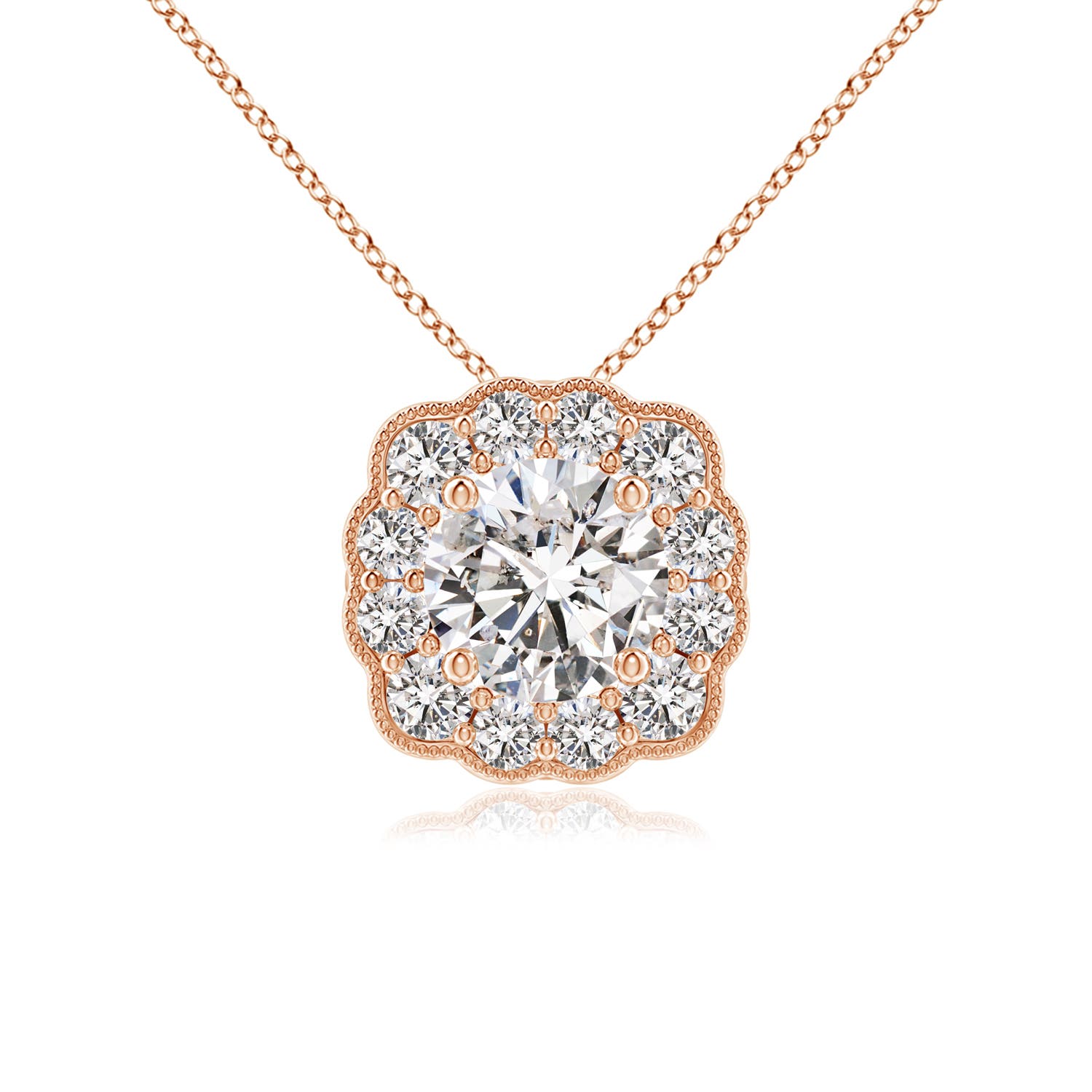 I-J, I1-I2 / 0.77 CT / 14 KT Rose Gold