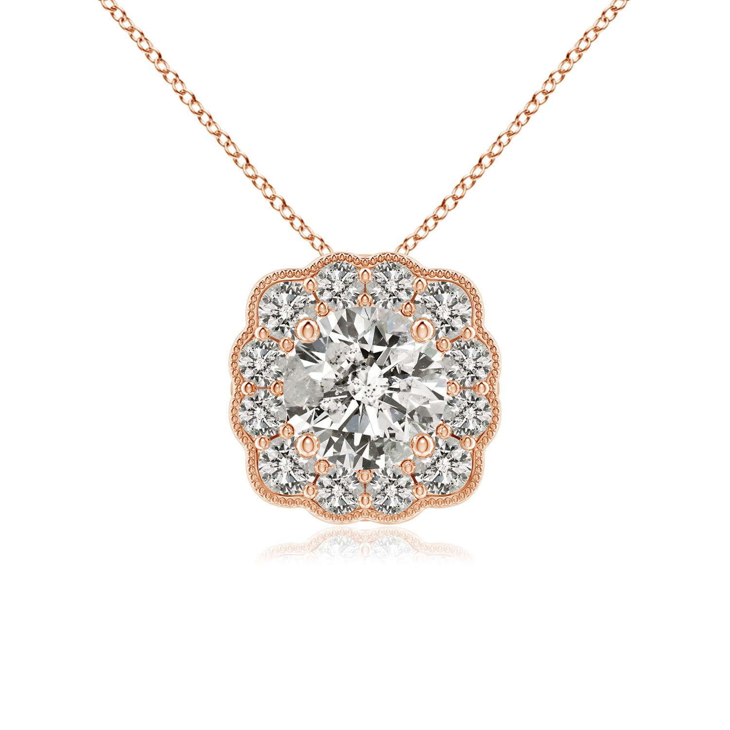 K, I3 / 0.77 CT / 14 KT Rose Gold