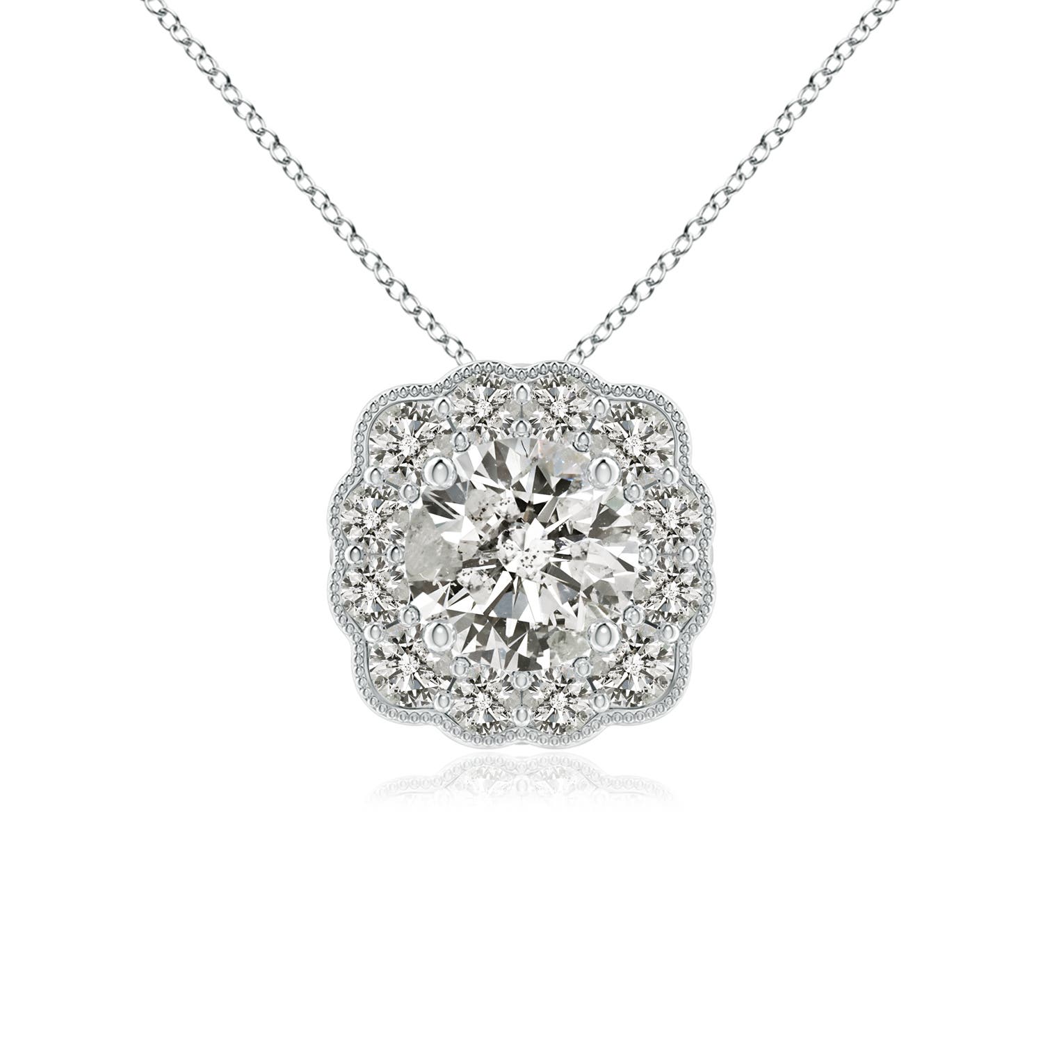 K, I3 / 0.77 CT / 14 KT White Gold