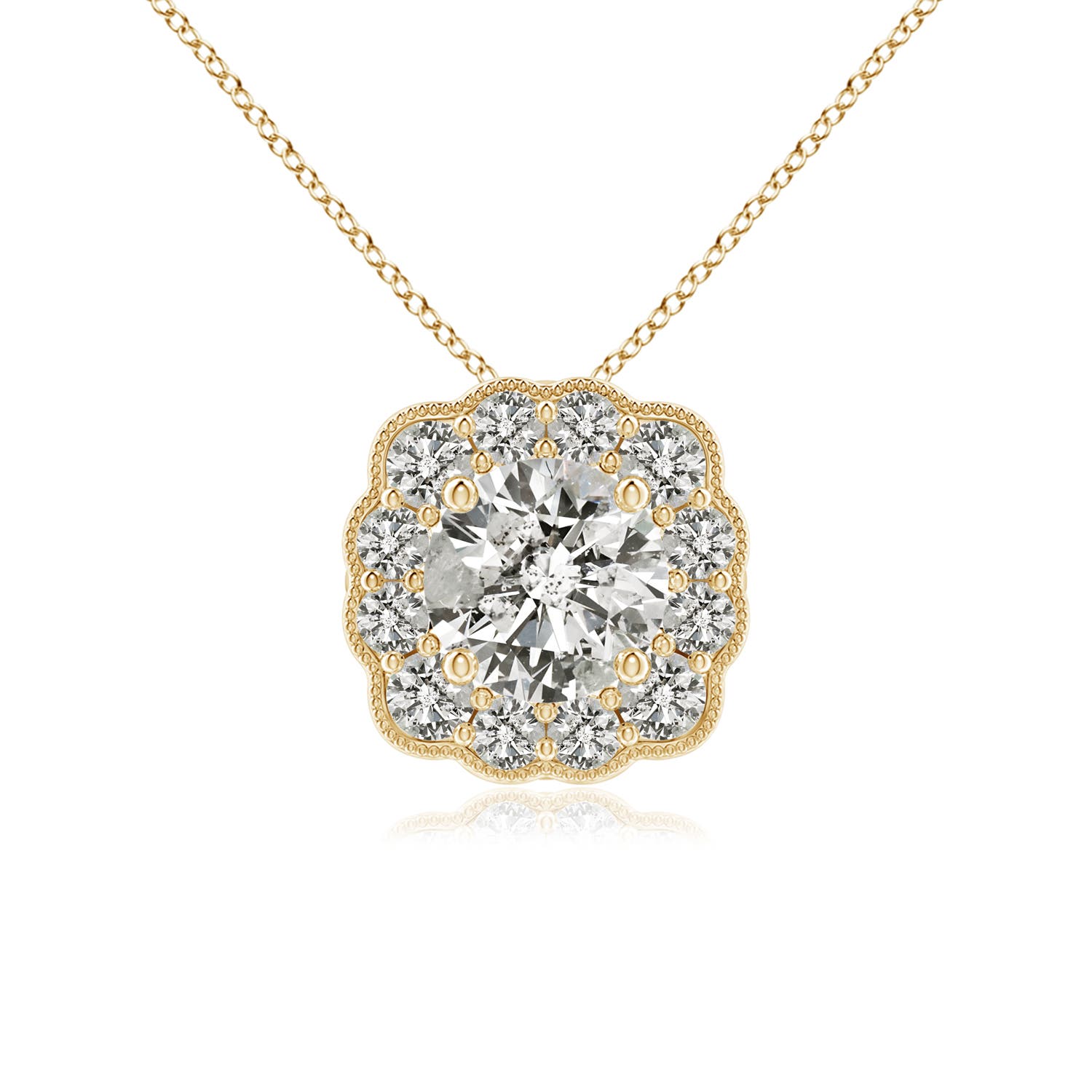 K, I3 / 0.77 CT / 14 KT Yellow Gold