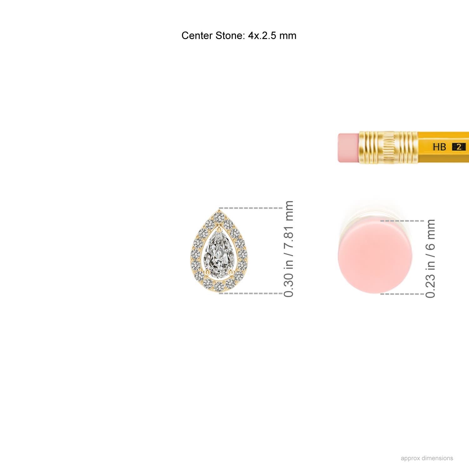 K, I3 / 0.24 CT / 14 KT Yellow Gold
