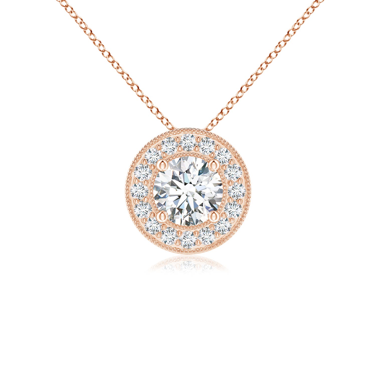 G, VS2 / 0.33 CT / 14 KT Rose Gold