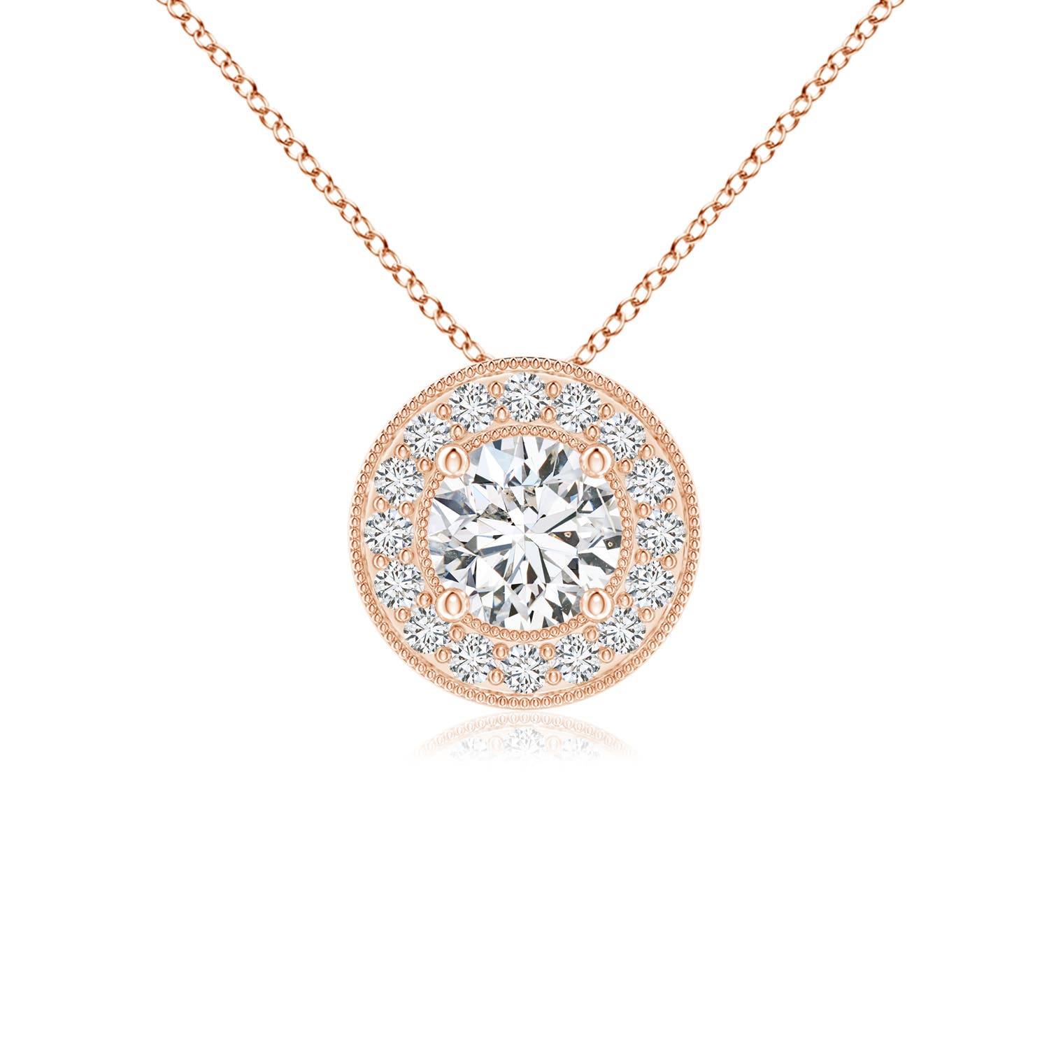 H, SI2 / 0.33 CT / 14 KT Rose Gold