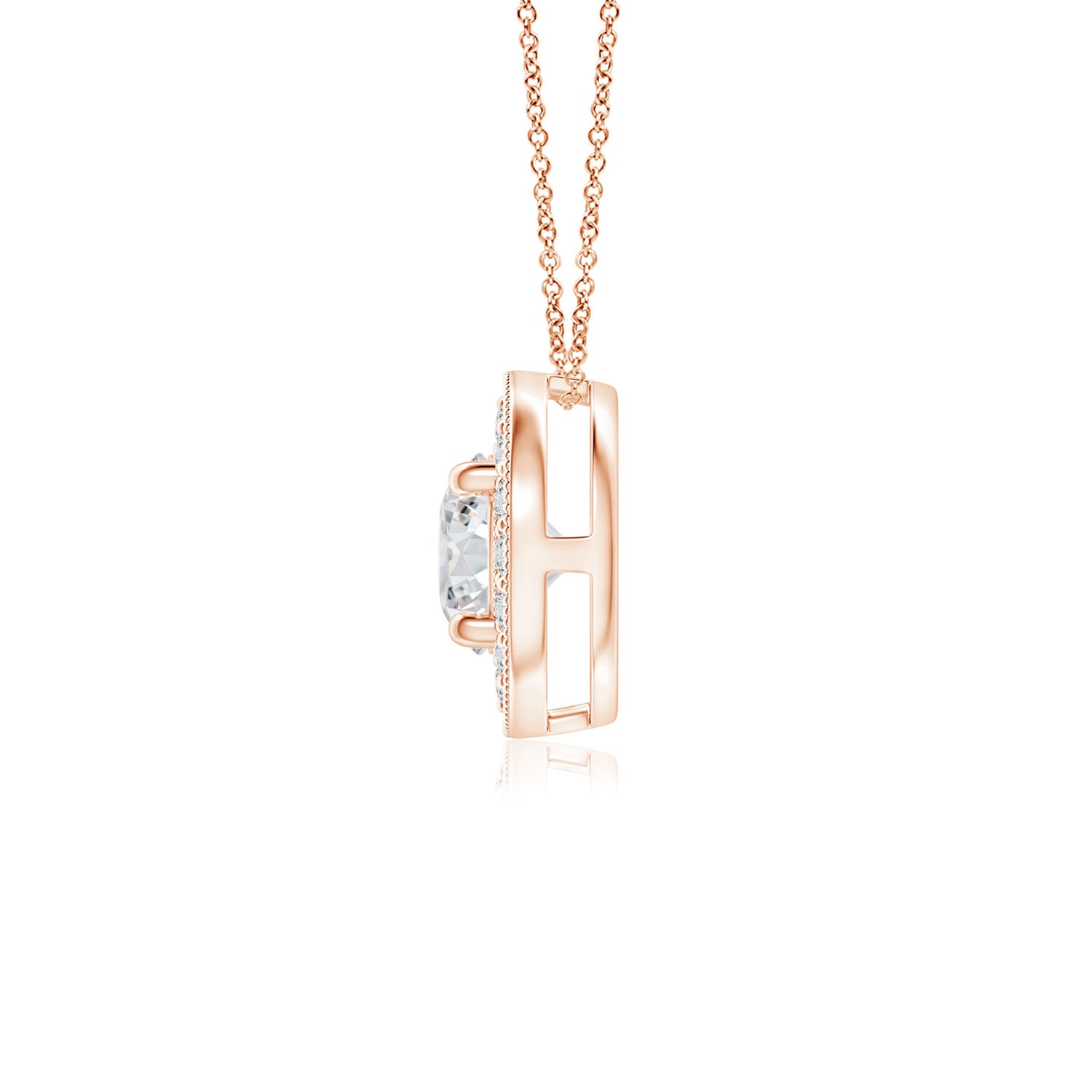 H, SI2 / 0.33 CT / 14 KT Rose Gold