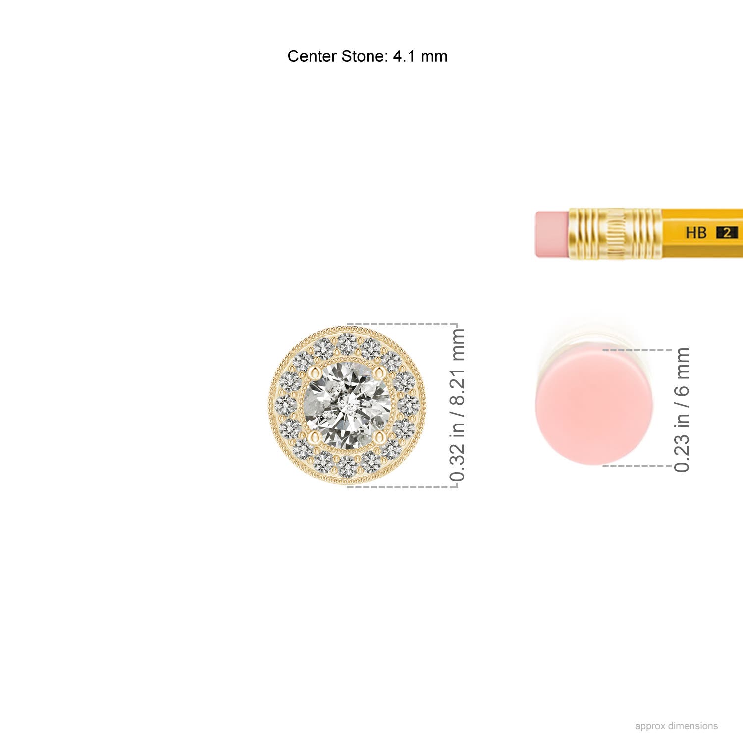 K, I3 / 0.33 CT / 14 KT Yellow Gold