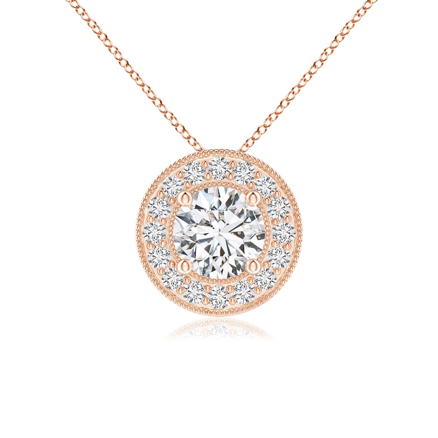 H, SI2 / 0.51 CT / 14 KT Rose Gold