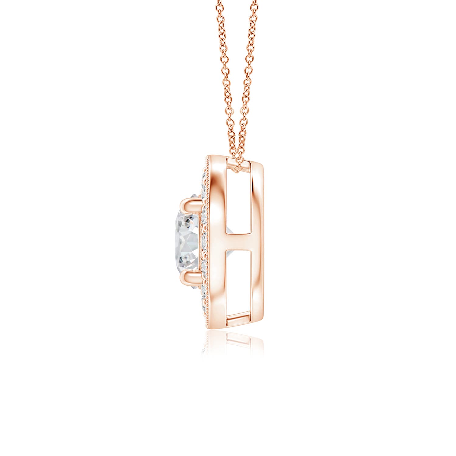 H, SI2 / 0.51 CT / 14 KT Rose Gold