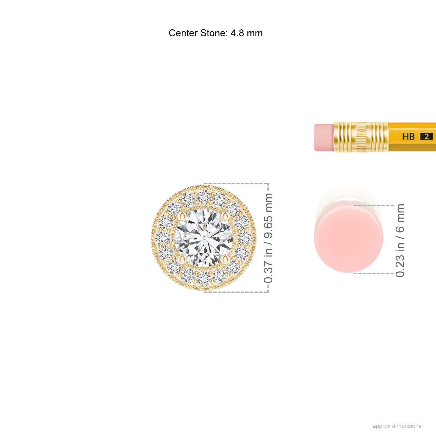 H, SI2 / 0.51 CT / 14 KT Yellow Gold