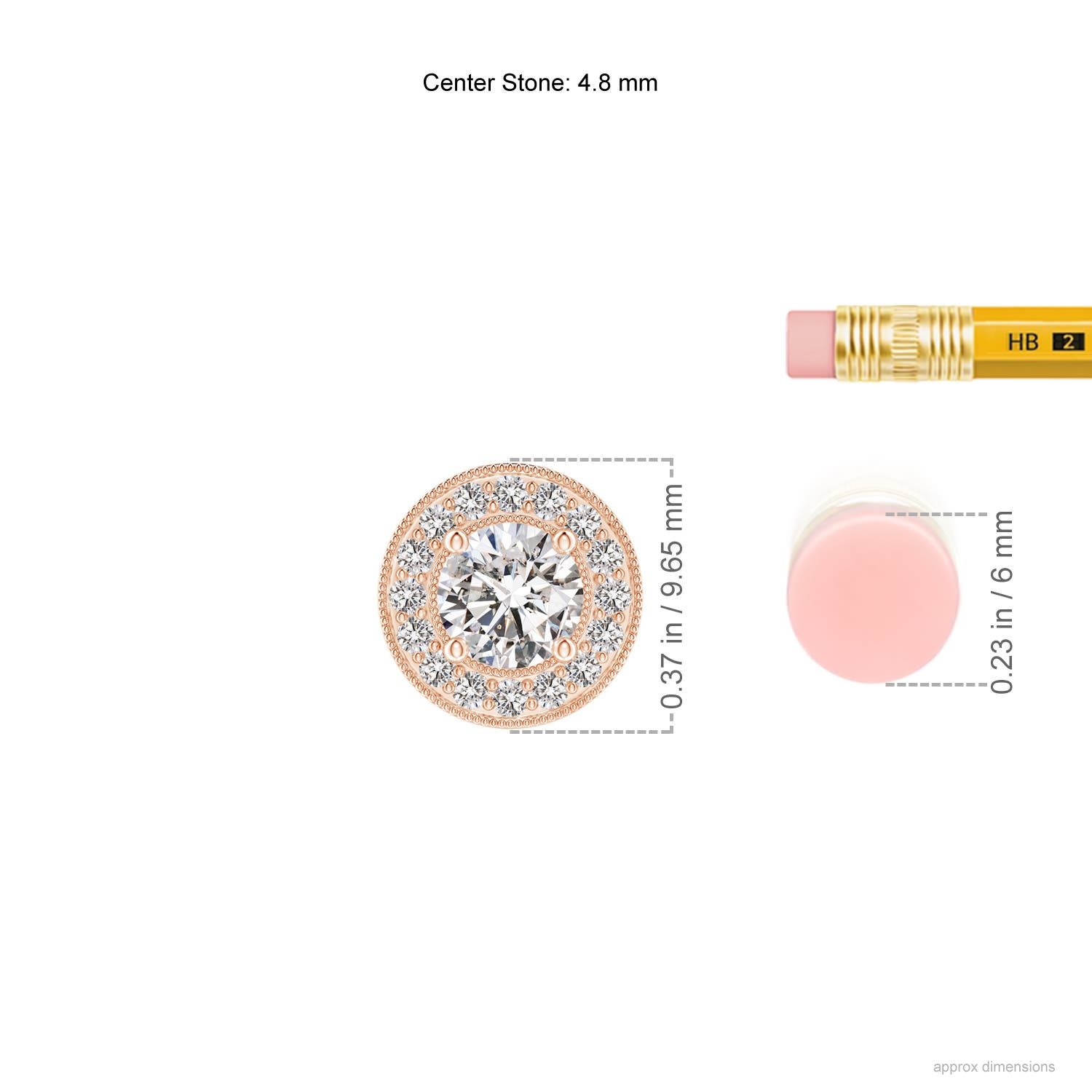 I-J, I1-I2 / 0.51 CT / 14 KT Rose Gold