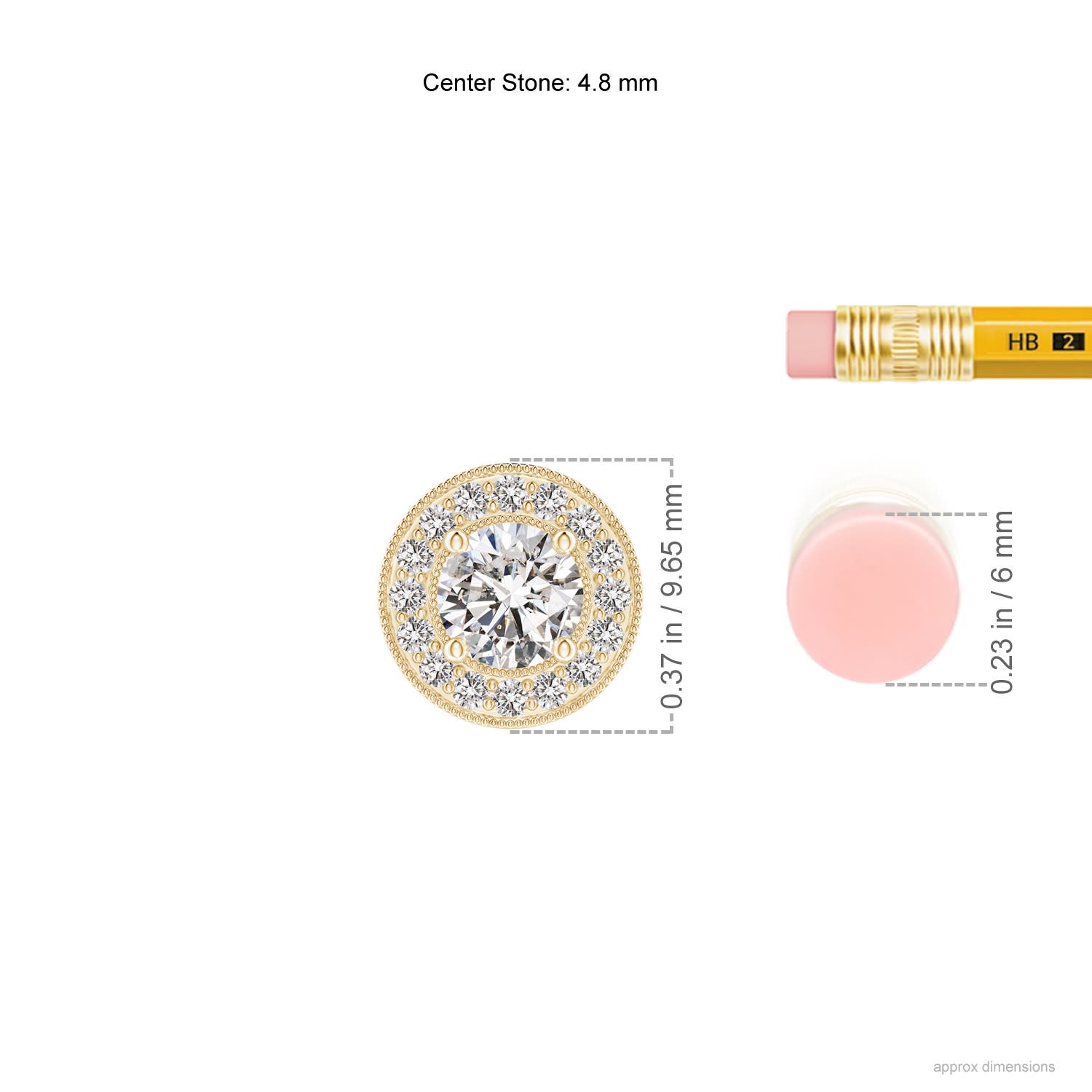 I-J, I1-I2 / 0.51 CT / 14 KT Yellow Gold