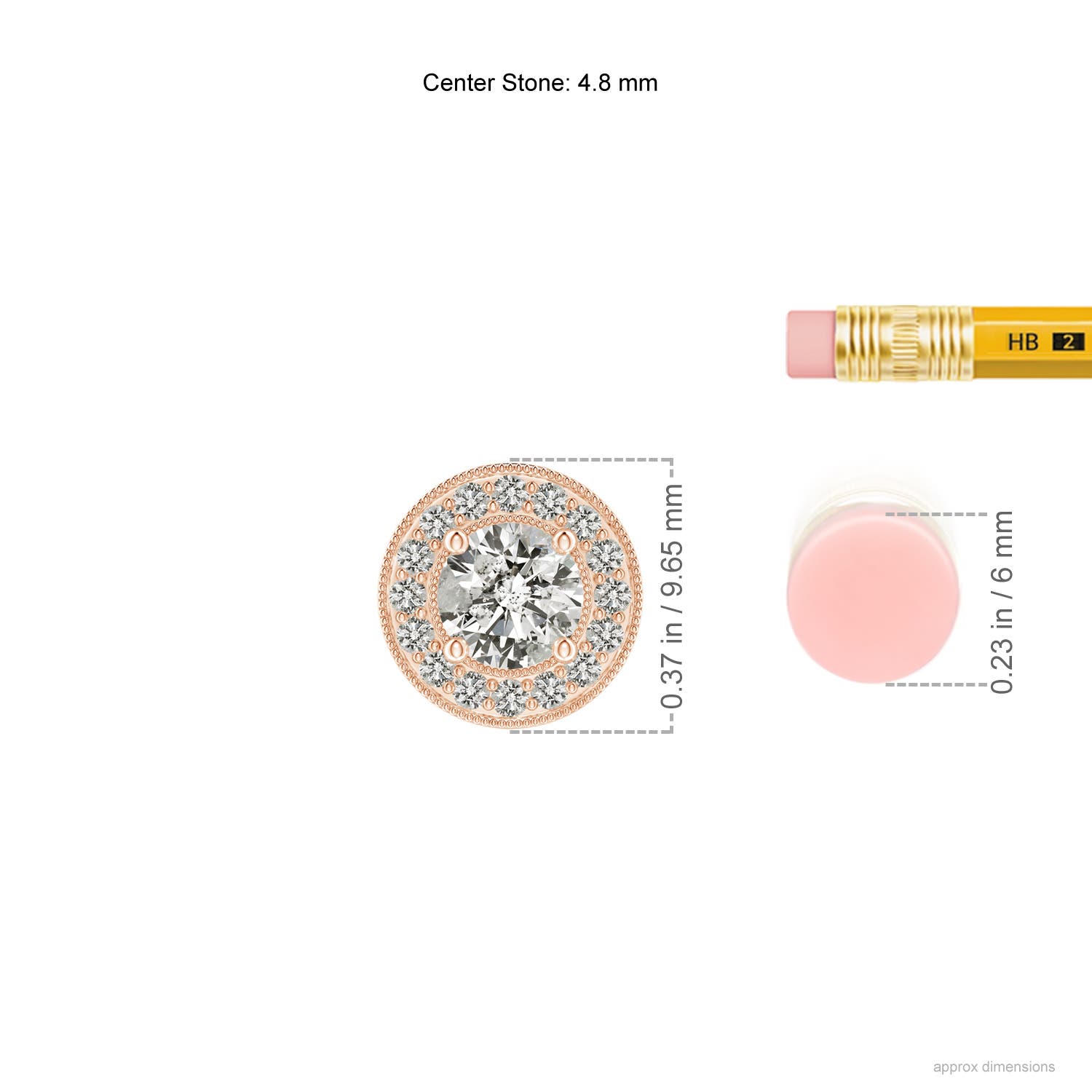 K, I3 / 0.51 CT / 14 KT Rose Gold