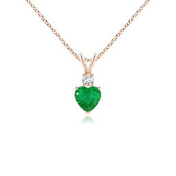 Heart Heart Emerald Necklaces & Pendants