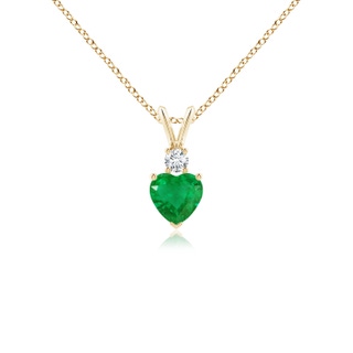 Heart AA Emerald