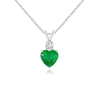 Heart AA Emerald