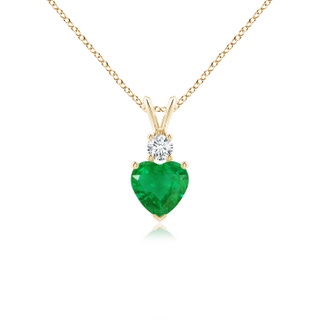 Heart AA Emerald