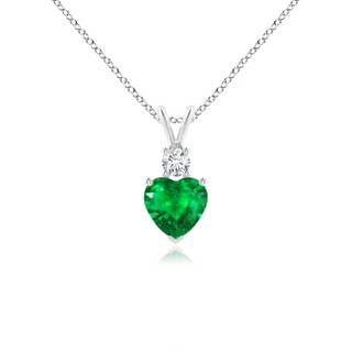 Solitaire Pear-Shaped Emerald Flame Pendant | Angara