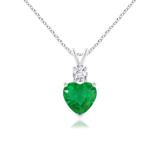 Heart AA Emerald