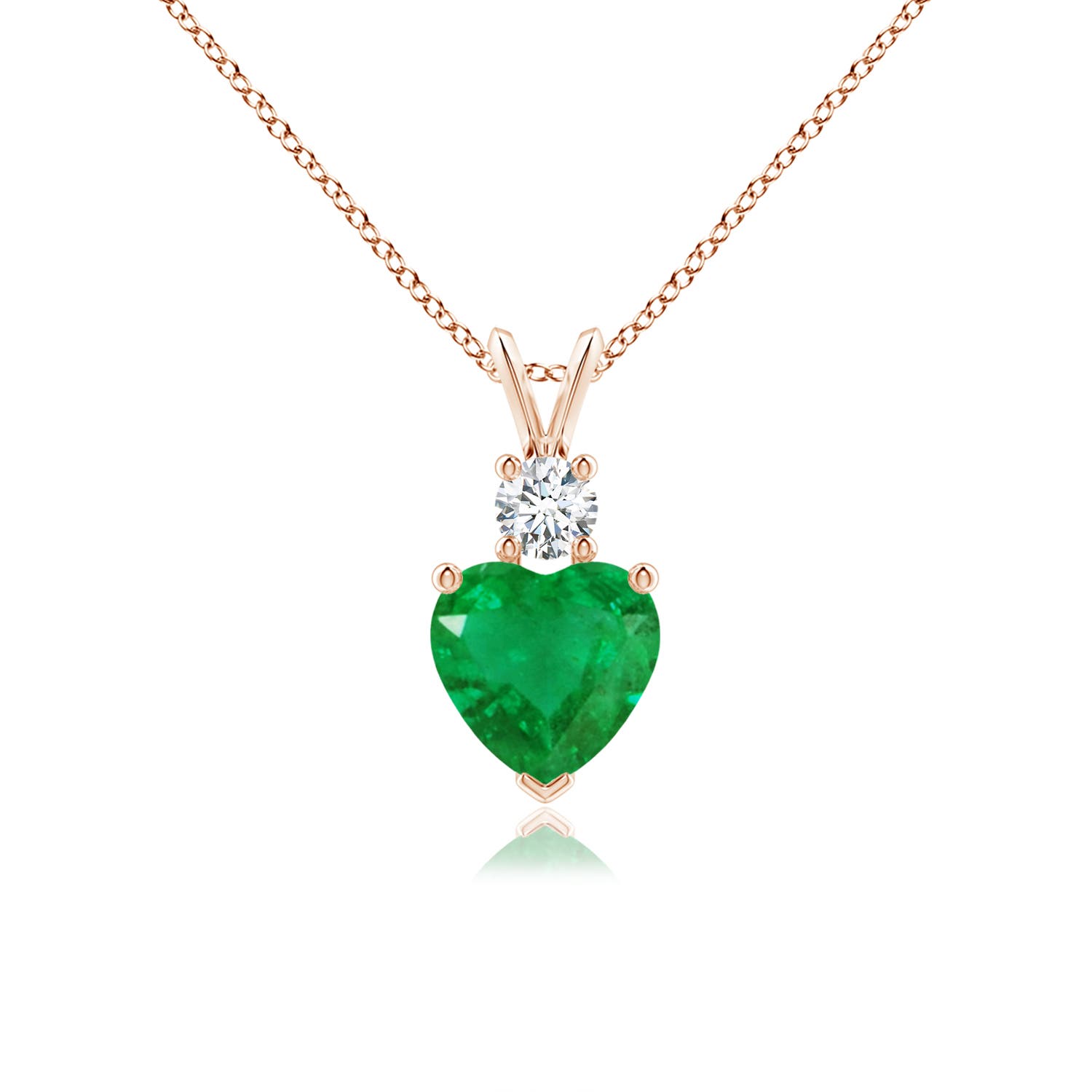 AA - Emerald / 1.35 CT / 14 KT Rose Gold
