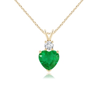 Heart AA Emerald