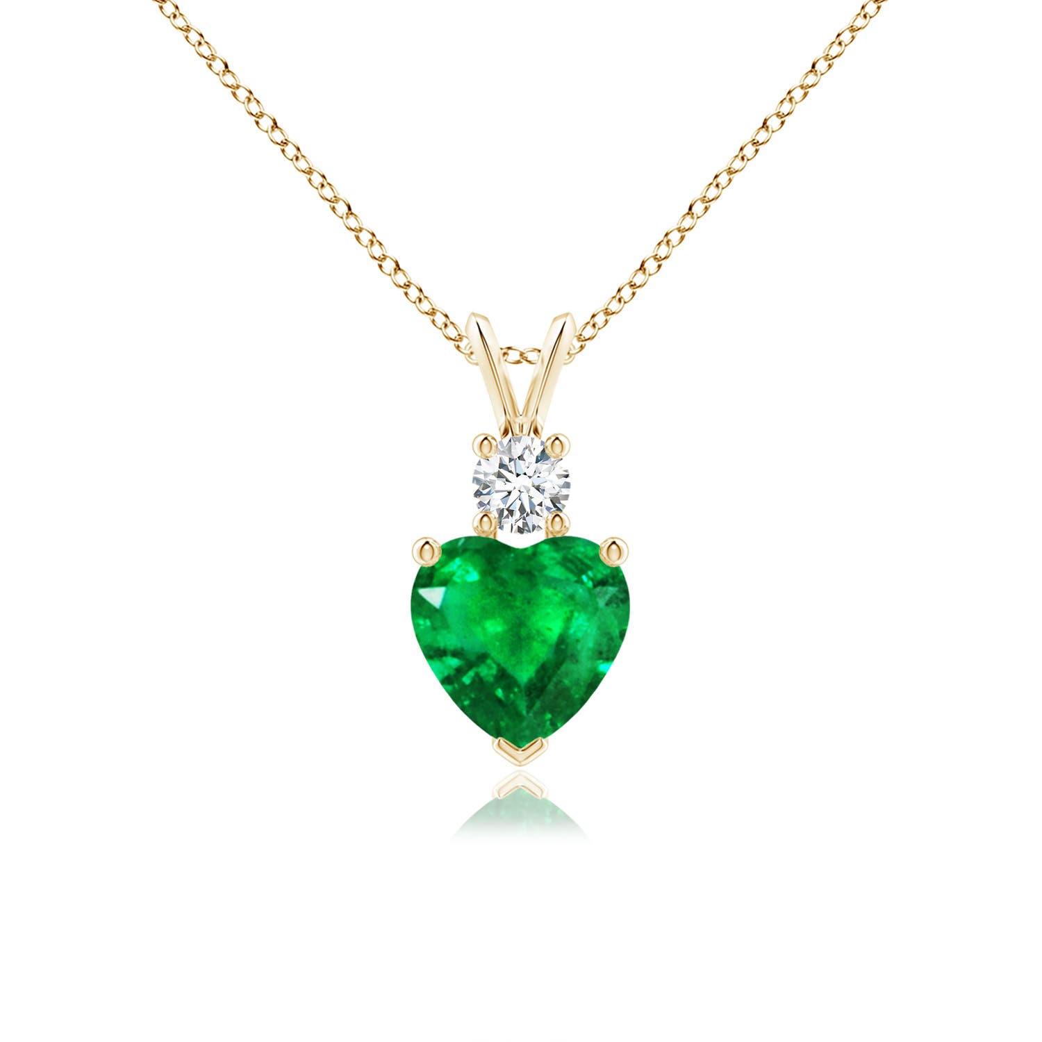 AAA - Emerald / 1.35 CT / 14 KT Yellow Gold