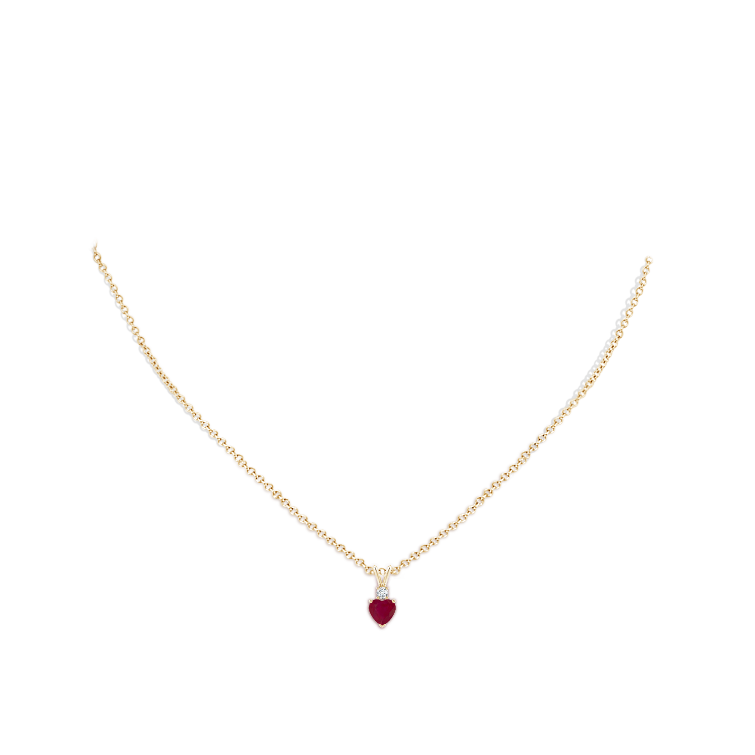 A - Ruby / 0.59 CT / 14 KT Yellow Gold