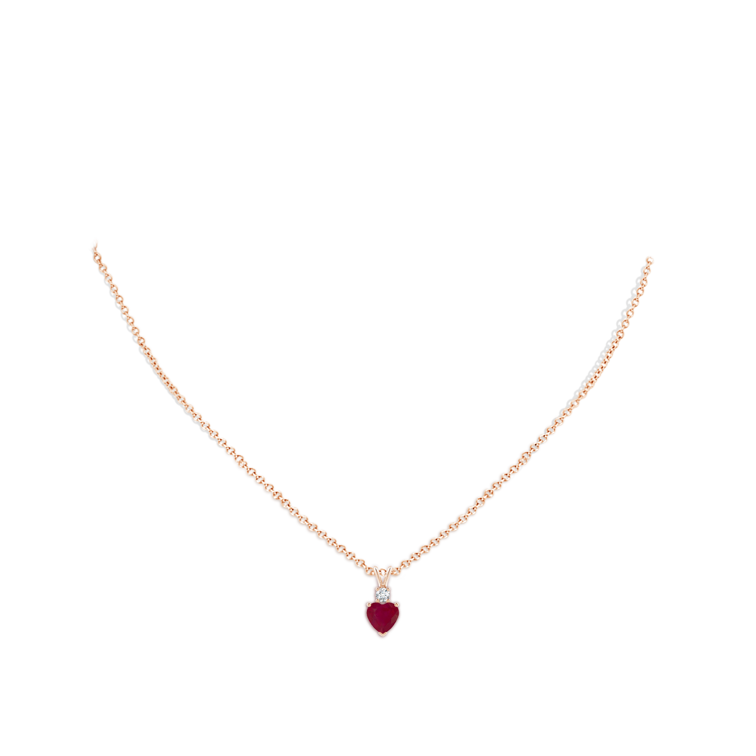 A - Ruby / 0.88 CT / 14 KT Rose Gold