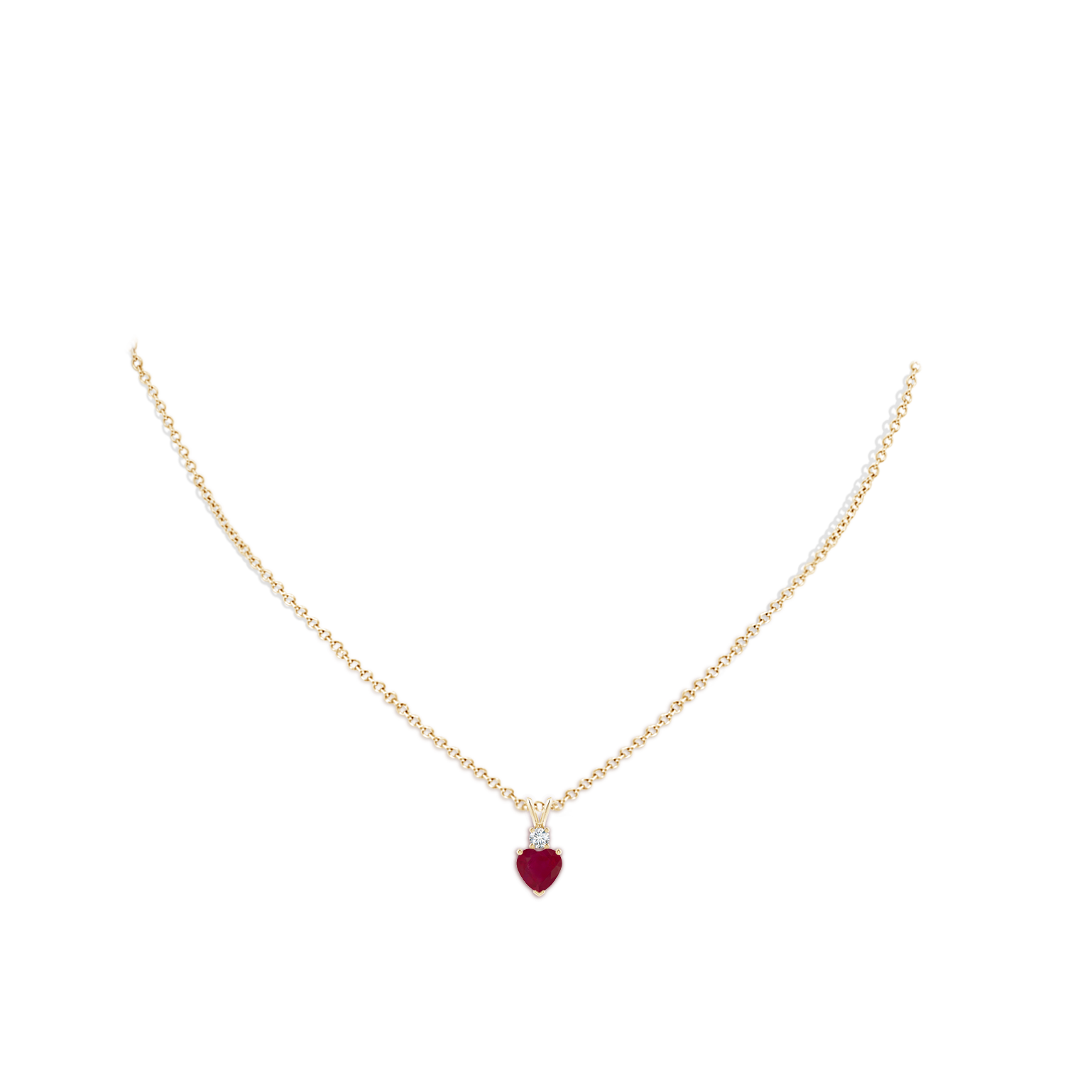 A - Ruby / 0.88 CT / 14 KT Yellow Gold