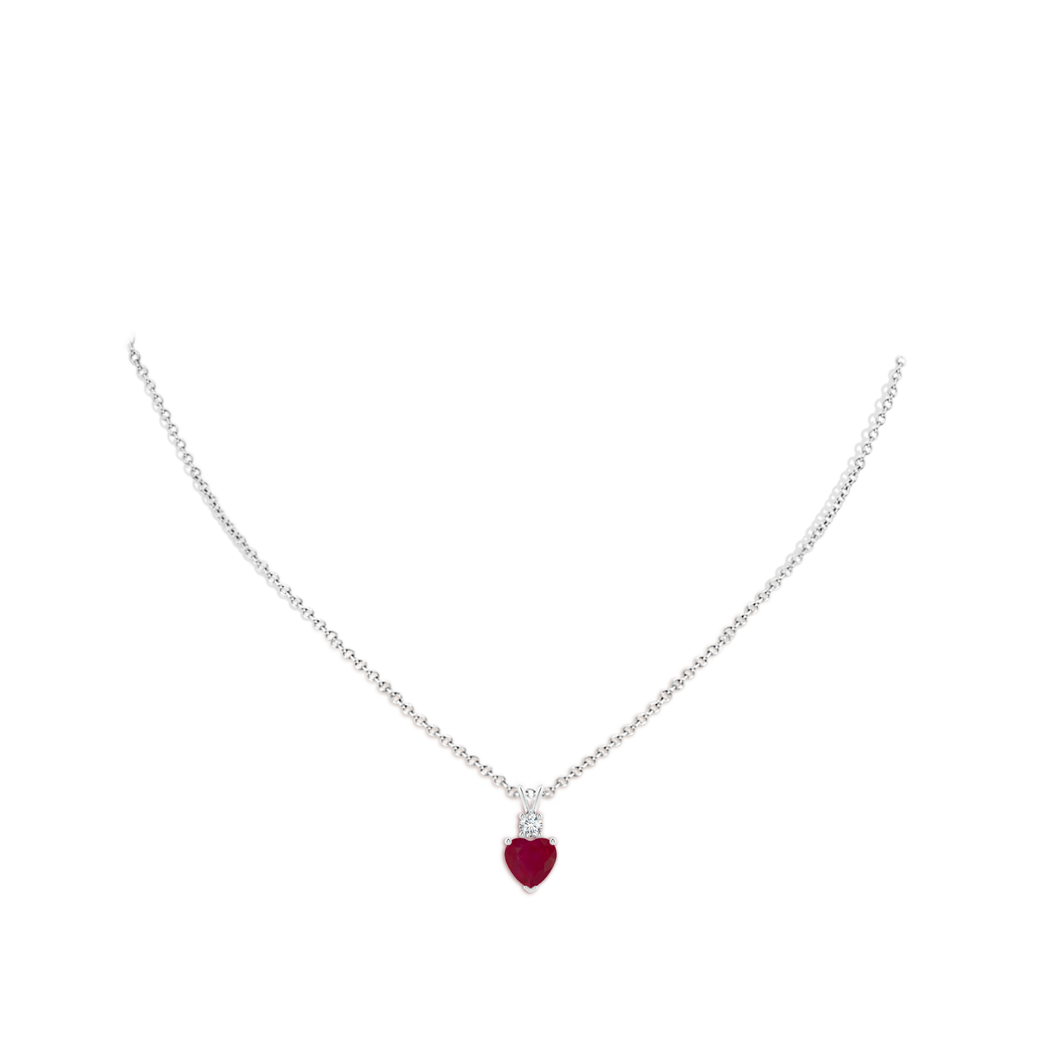 A - Ruby / 1.8 CT / 14 KT White Gold