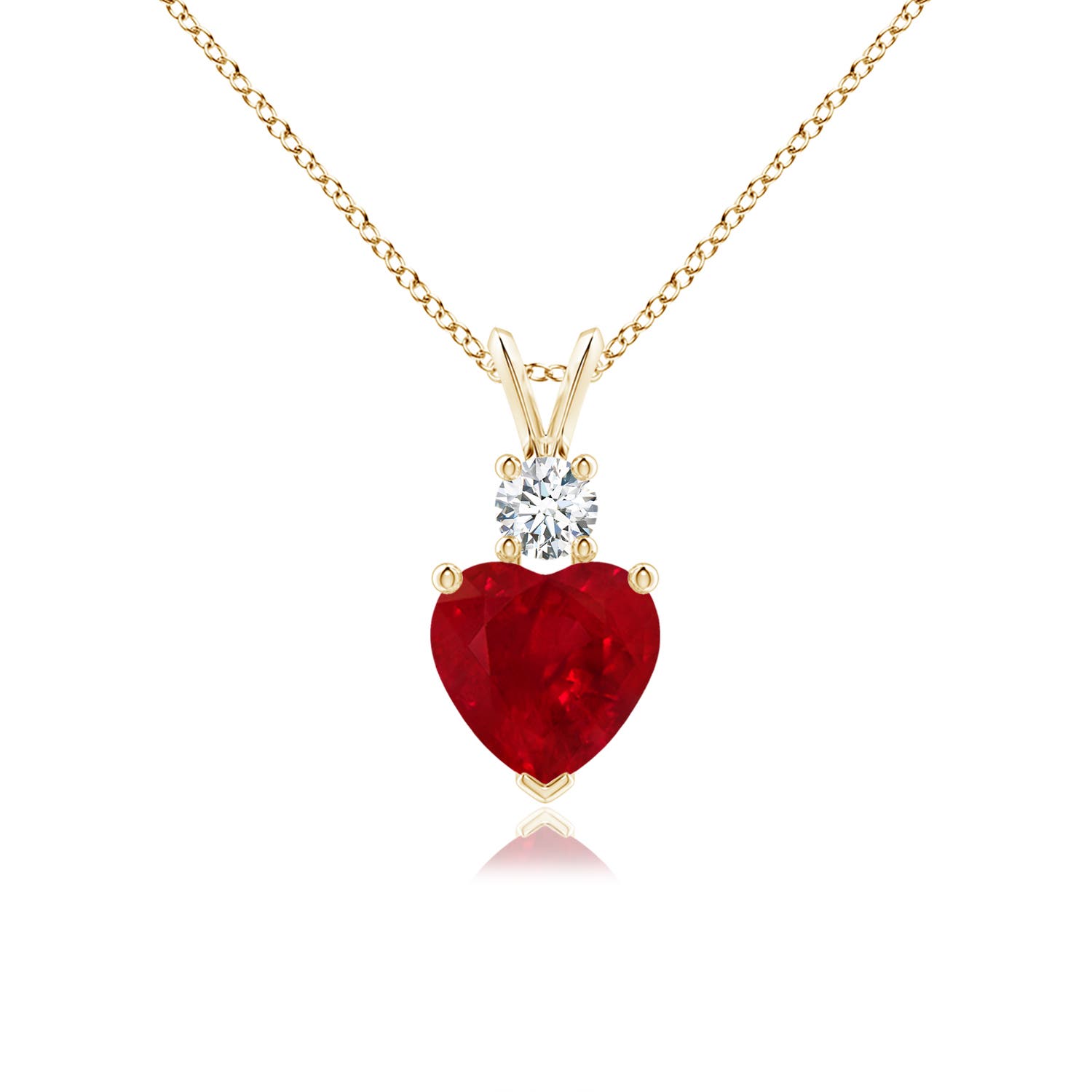AAA - Ruby / 1.8 CT / 14 KT Yellow Gold