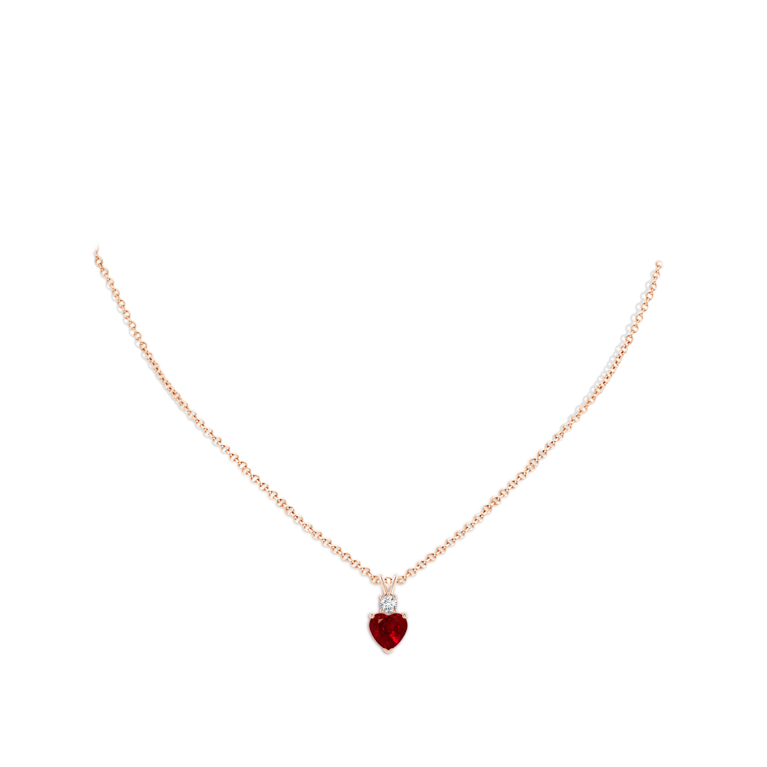 AAAA - Ruby / 1.8 CT / 14 KT Rose Gold