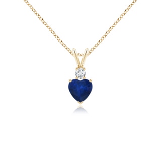 Heart AA Blue Sapphire