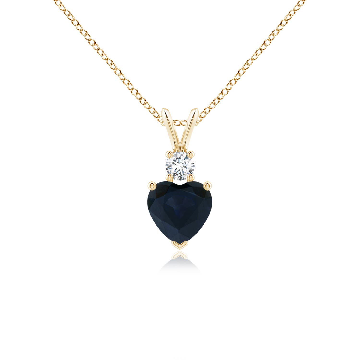 A - Blue Sapphire / 0.93 CT / 14 KT Yellow Gold