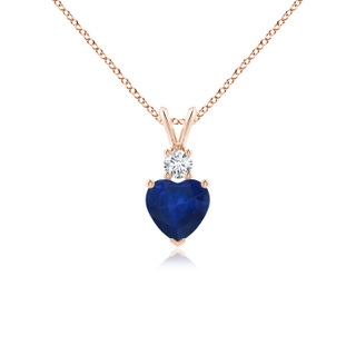 Heart AA Blue Sapphire