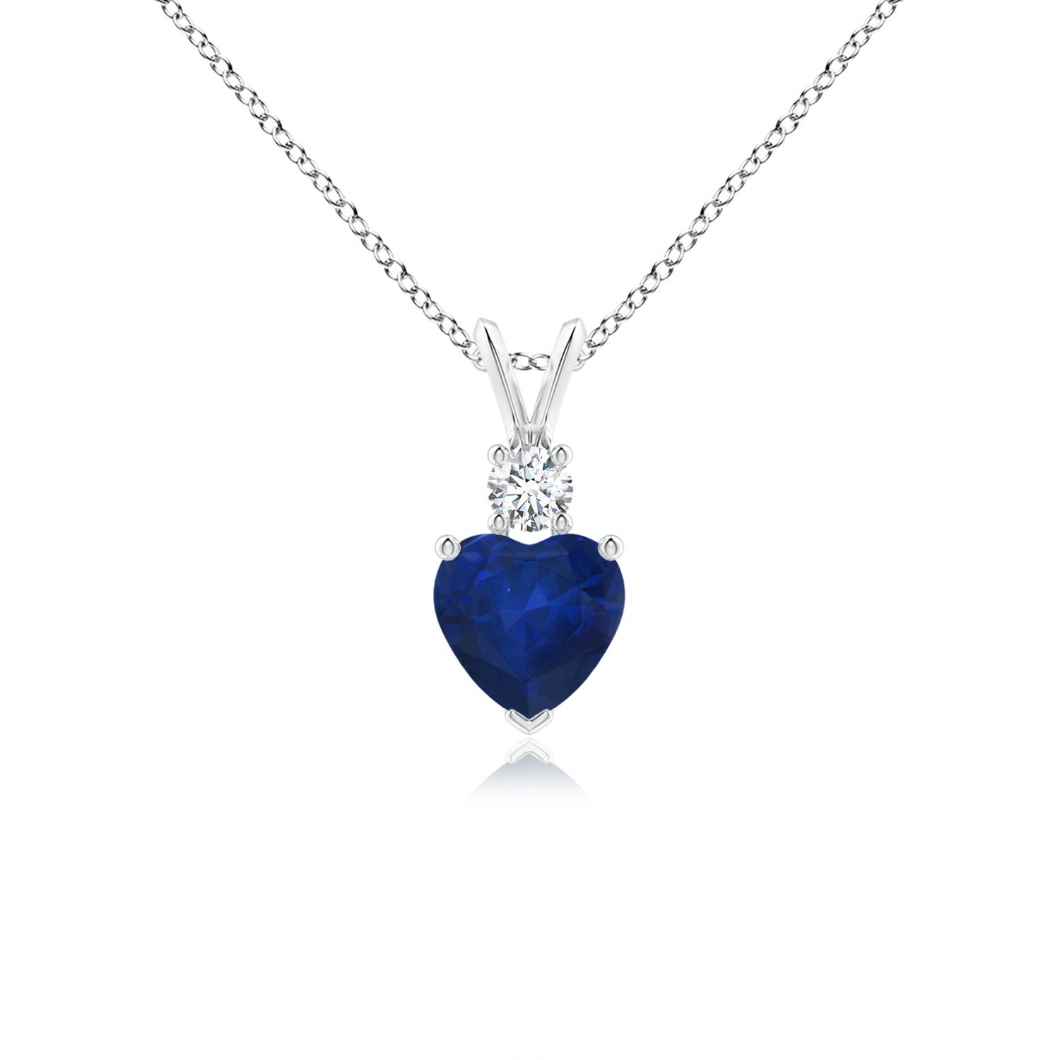 AA - Blue Sapphire / 0.93 CT / 14 KT White Gold