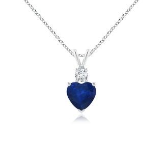 Heart AA Blue Sapphire