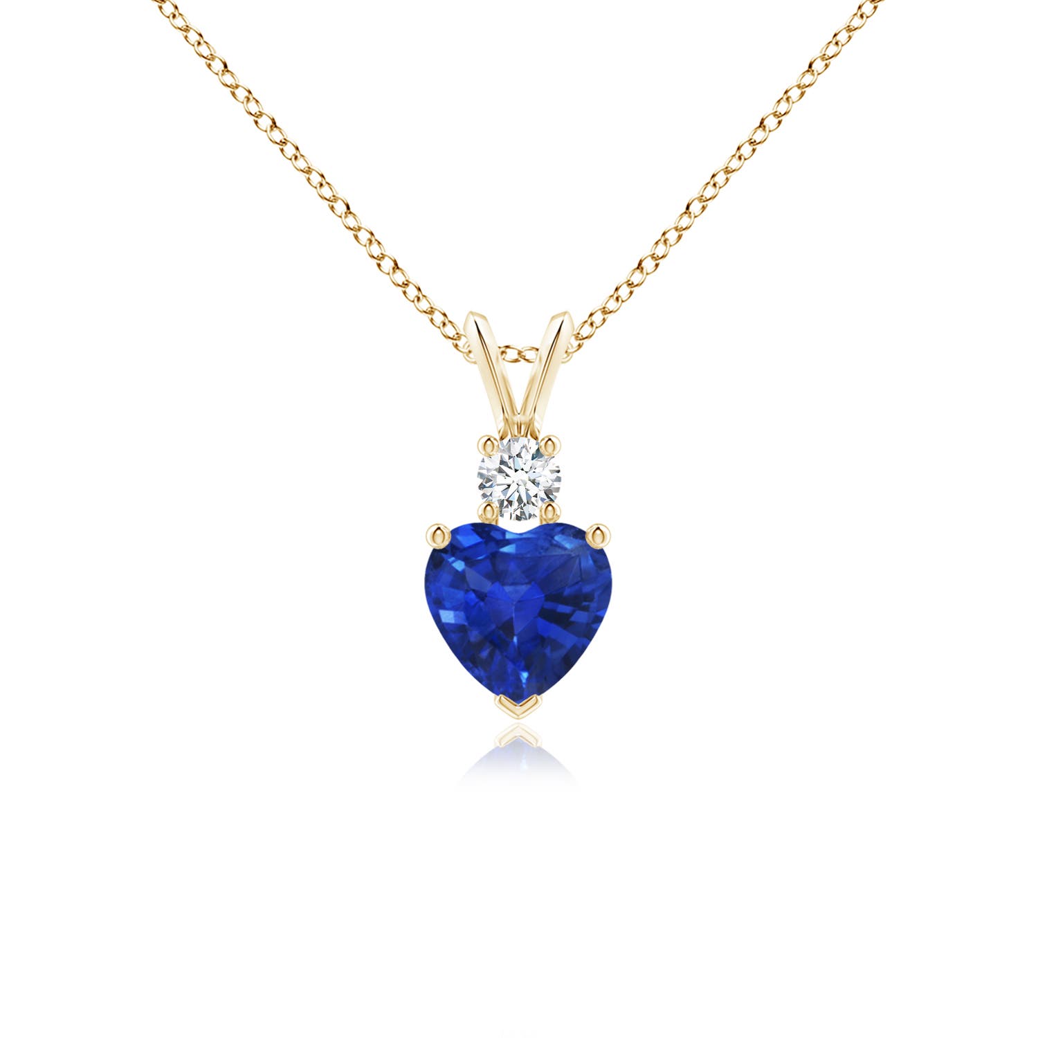 AAA - Blue Sapphire / 0.93 CT / 14 KT Yellow Gold