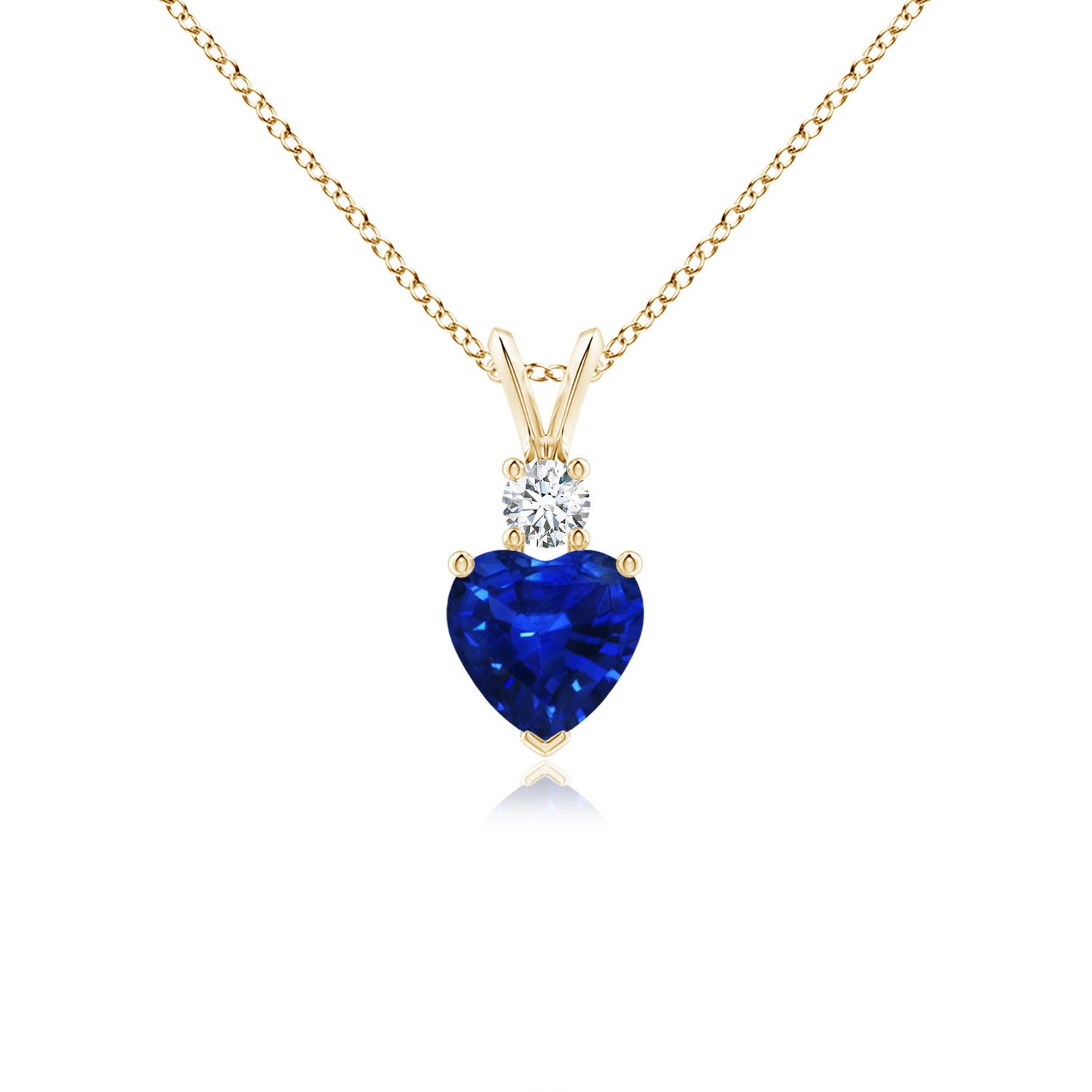 AAAA - Blue Sapphire / 0.93 CT / 14 KT Yellow Gold