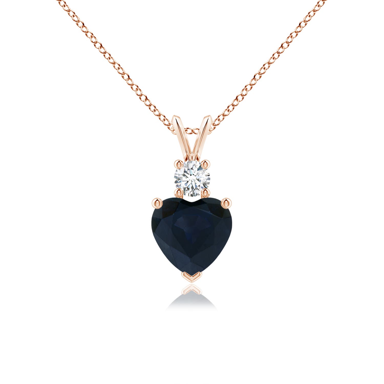 A - Blue Sapphire / 1.3 CT / 14 KT Rose Gold