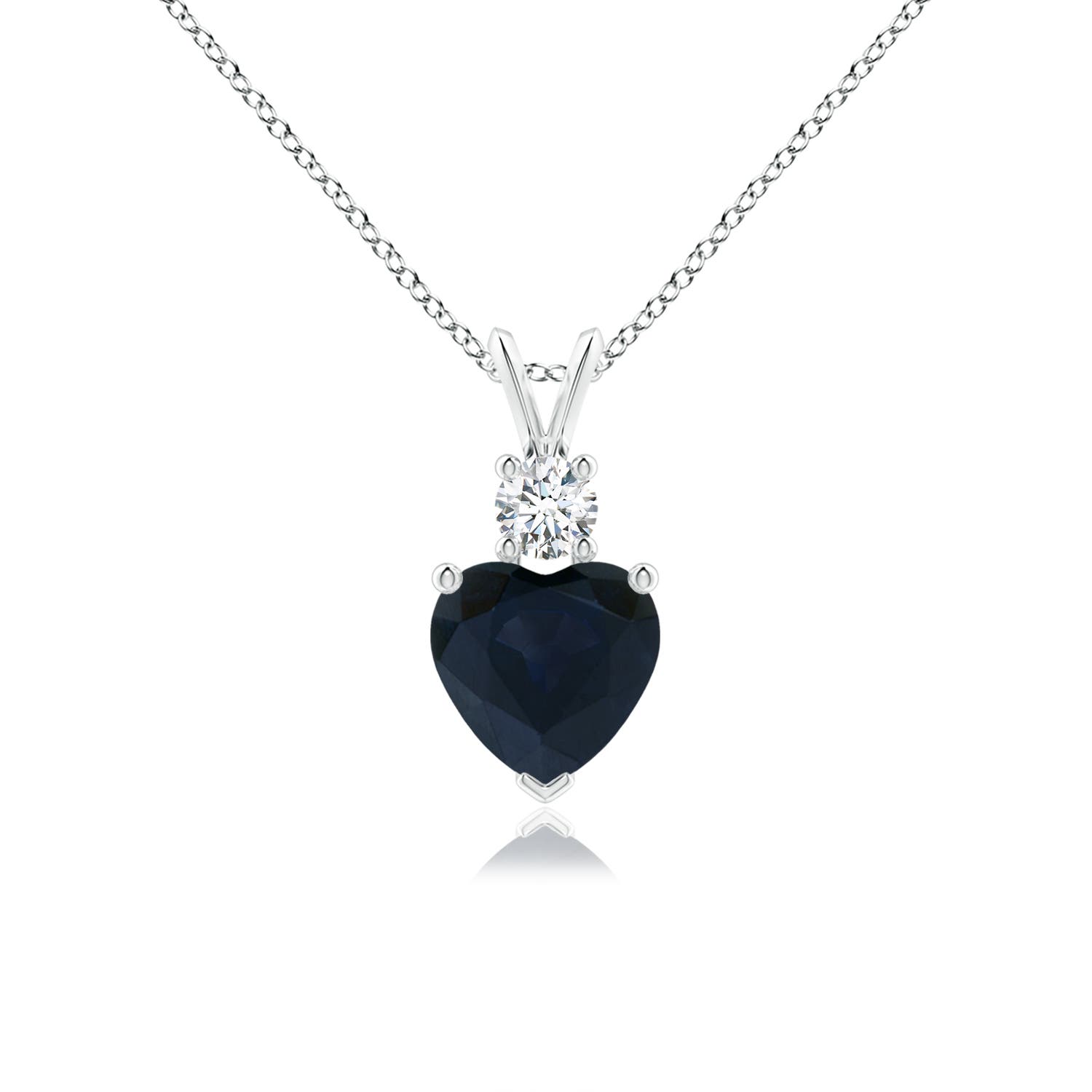 A - Blue Sapphire / 1.3 CT / 14 KT White Gold