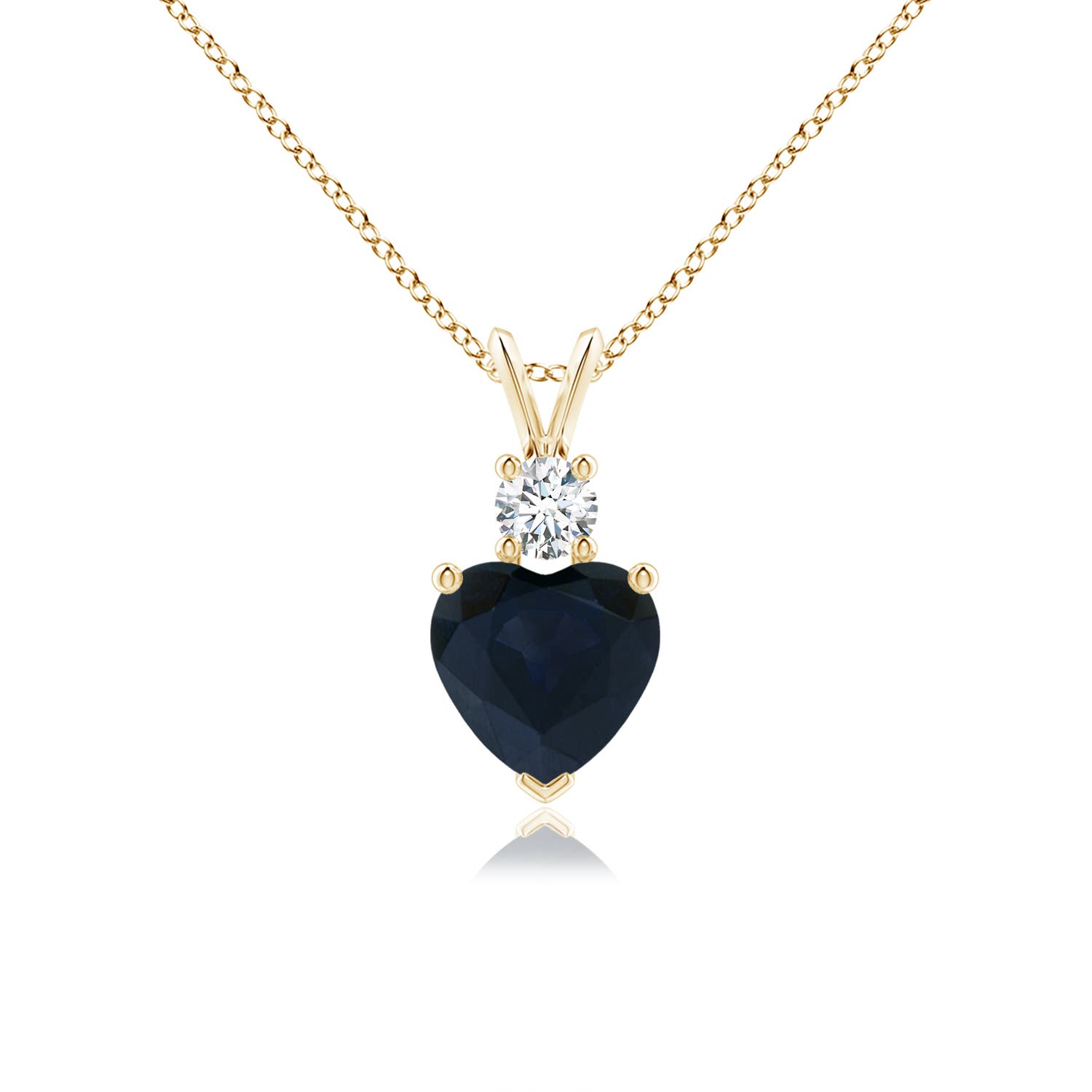 A - Blue Sapphire / 1.3 CT / 14 KT Yellow Gold