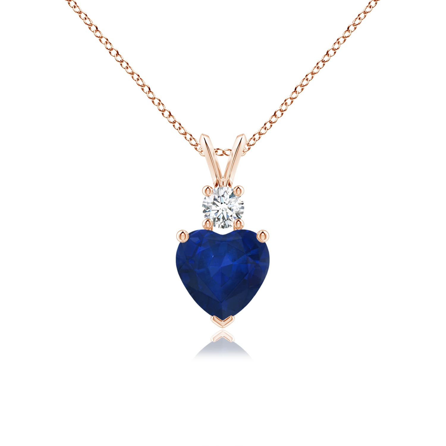 AA - Blue Sapphire / 1.3 CT / 14 KT Rose Gold