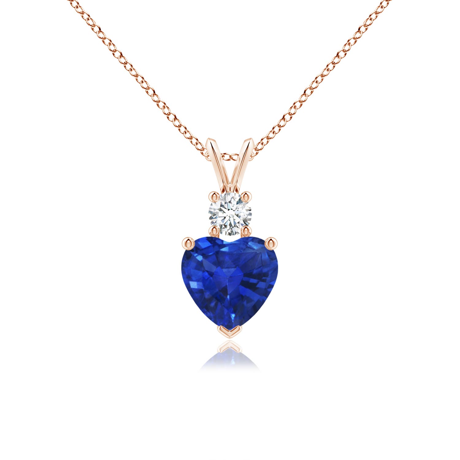 AAA - Blue Sapphire / 1.3 CT / 14 KT Rose Gold