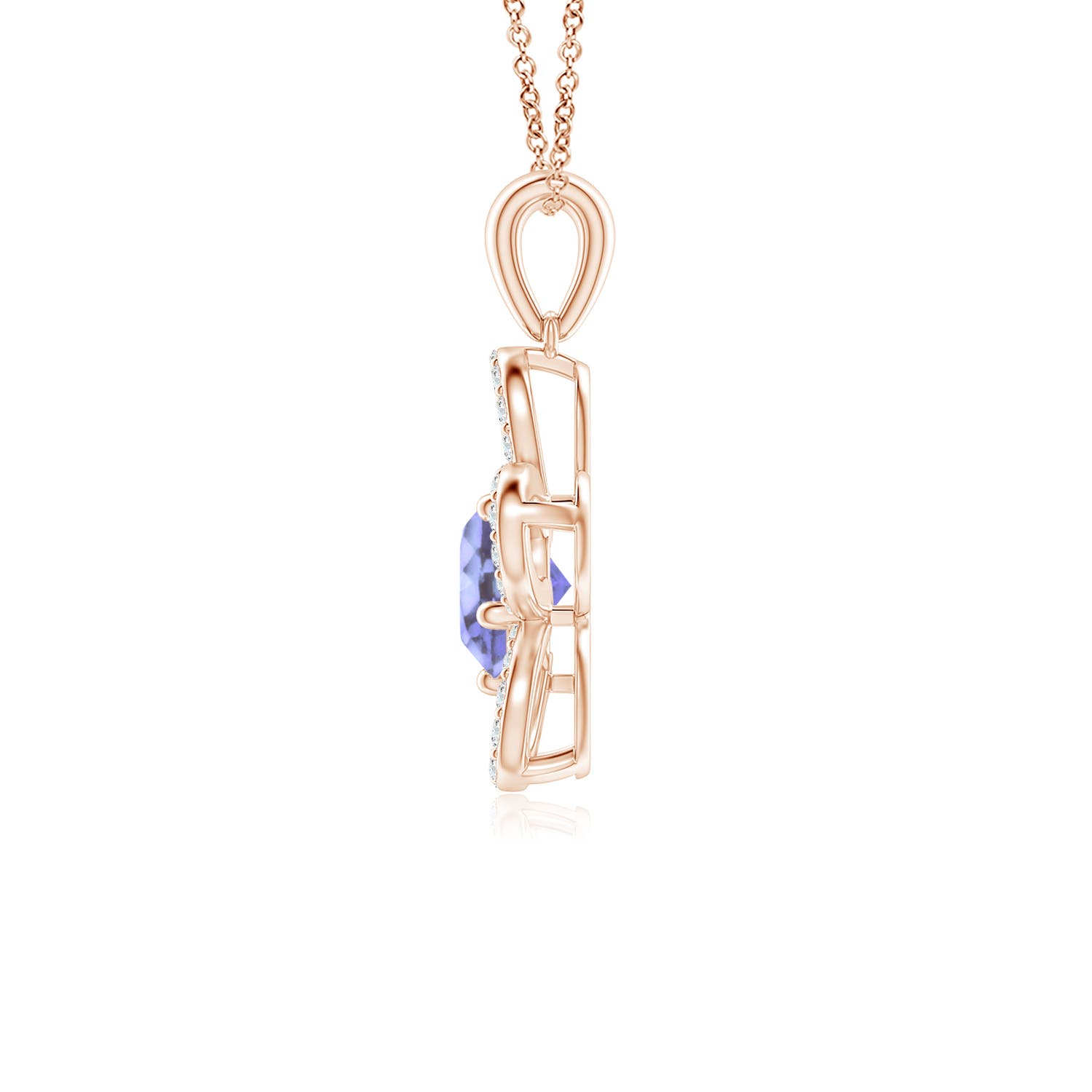 A - Tanzanite / 1.13 CT / 14 KT Rose Gold