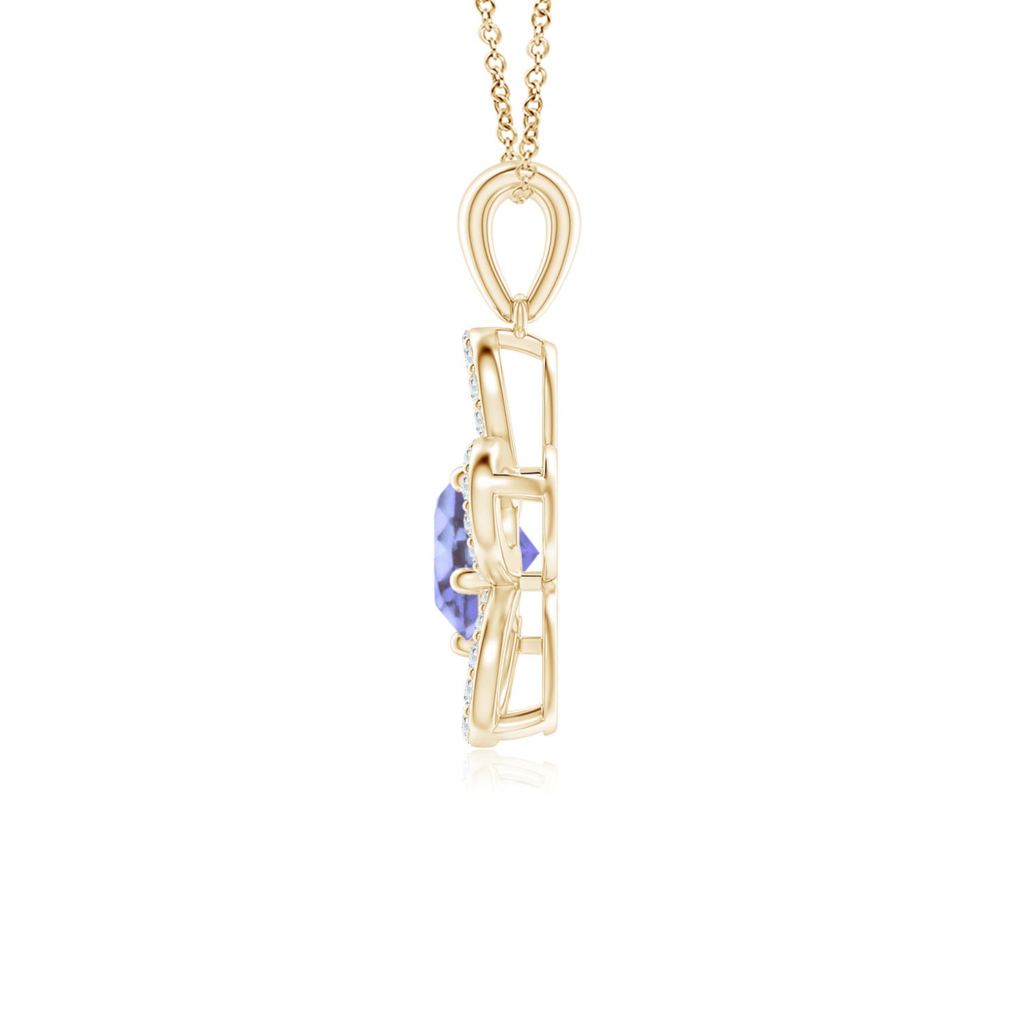 A - Tanzanite / 1.13 CT / 14 KT Yellow Gold