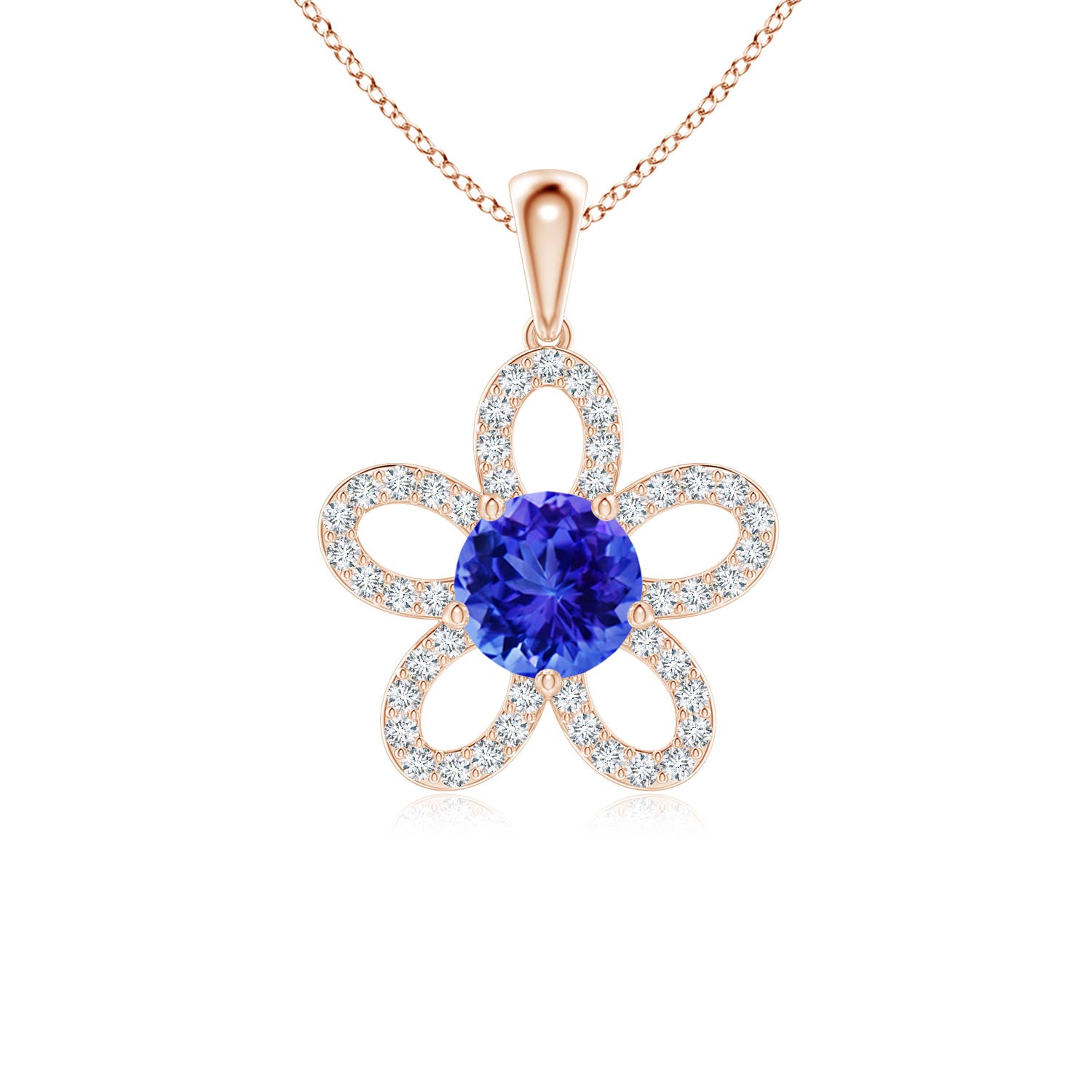 AAA - Tanzanite / 1.13 CT / 14 KT Rose Gold