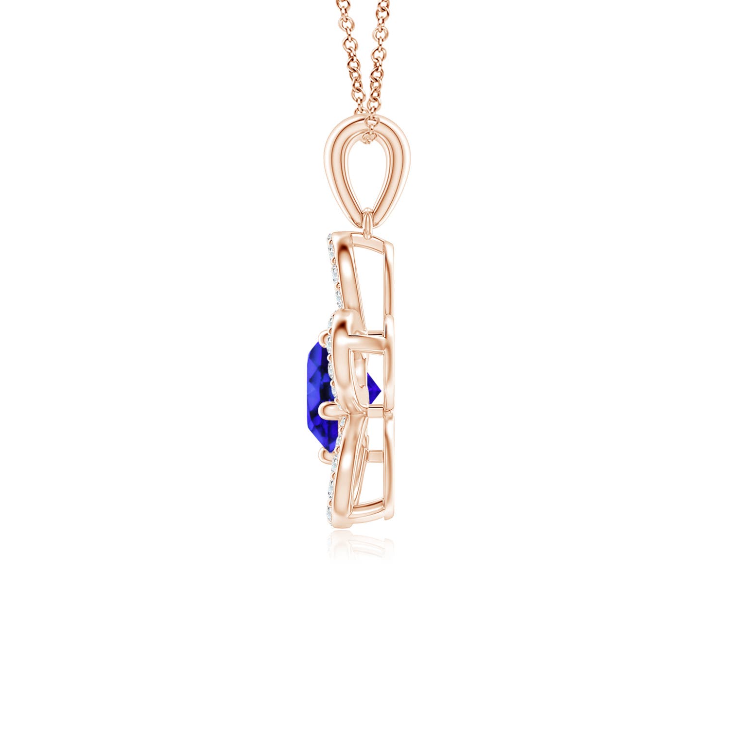 AAA - Tanzanite / 1.13 CT / 14 KT Rose Gold